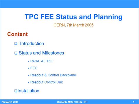 tpcph|Milestones .